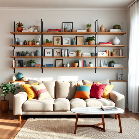 creative open shelf solutions