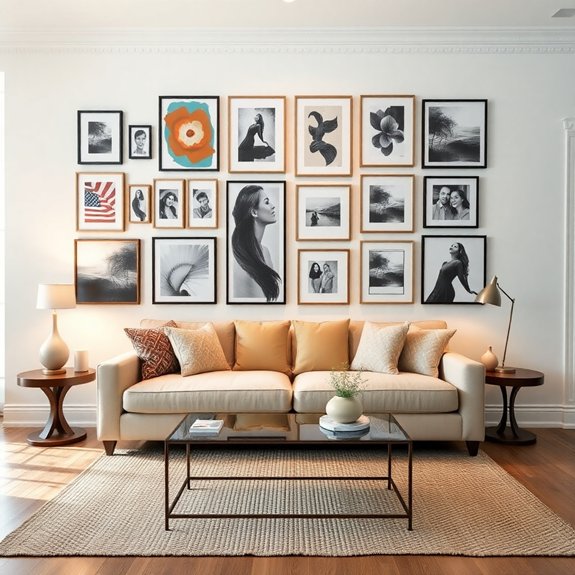 curate an art display