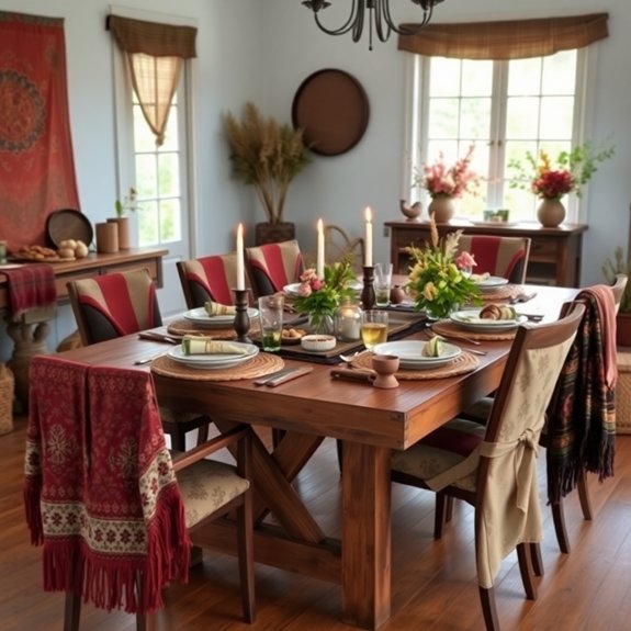 diverse dining table arrangements