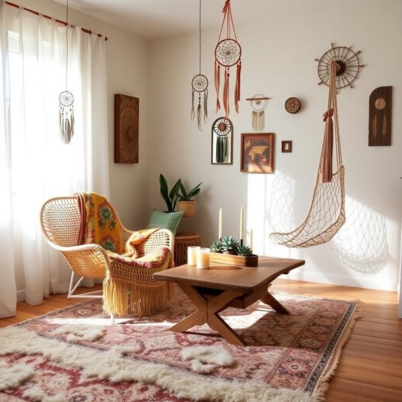 eclectic artistic escape space