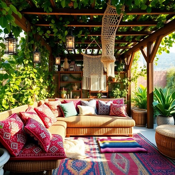 eclectic cozy relaxation space