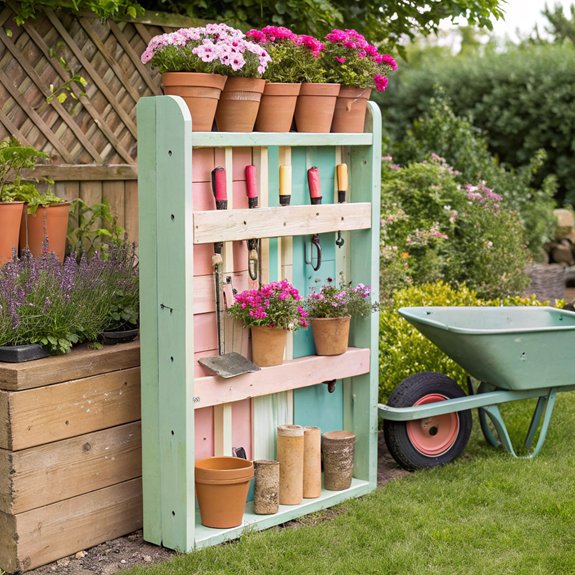 efficient gardening equipment storage