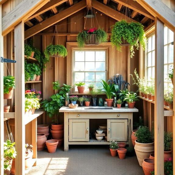 efficient gardening workspace design