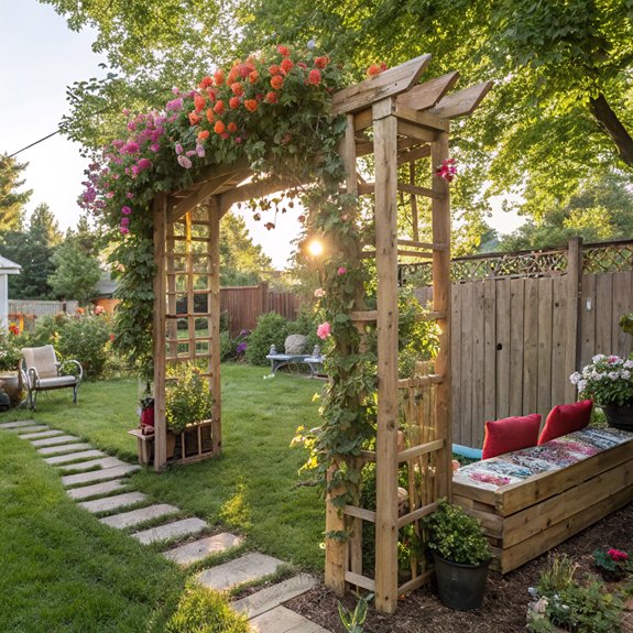 elegant outdoor garden structures