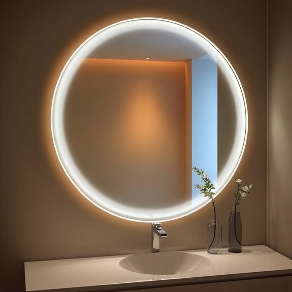 elegant round mirrors collection