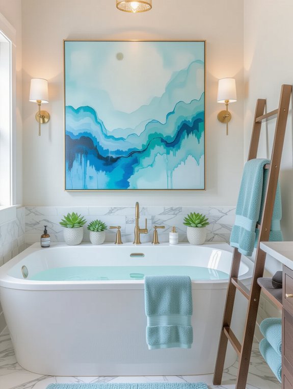 elevate bathroom with decor