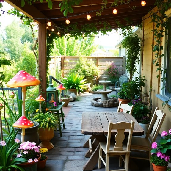 enchanting enchanted garden scene