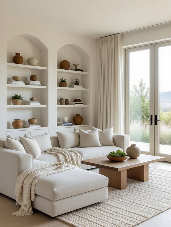 enhance aesthetics with open shelving