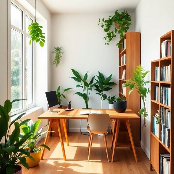 enhance space with greenery