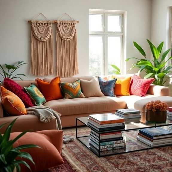 enhance space with pillows