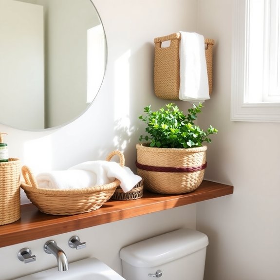enhance spaces with baskets