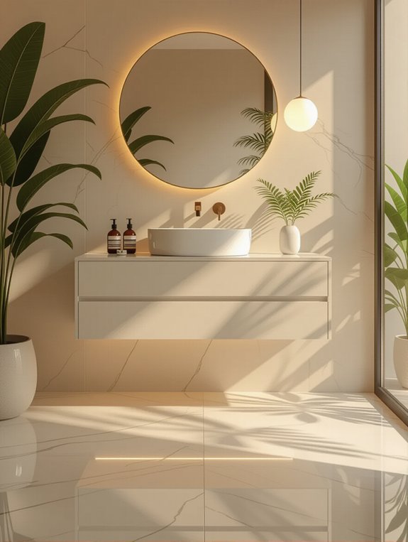 floating vanity space saver