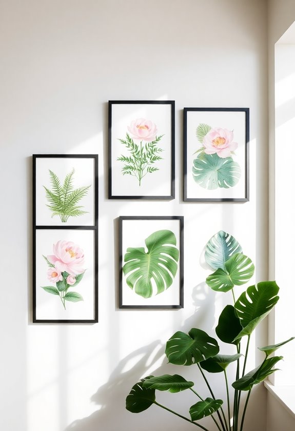 floral artwork and illustrations