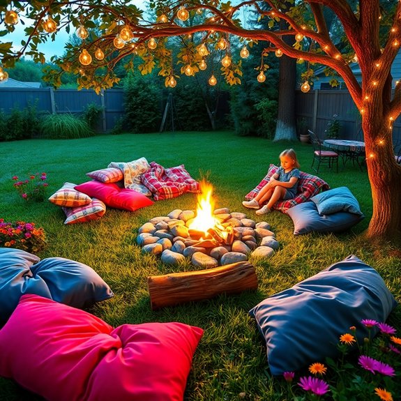 gathering around the fire