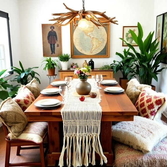 handcrafted rustic wooden tables