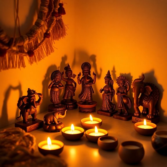 handcrafted wooden sculptures