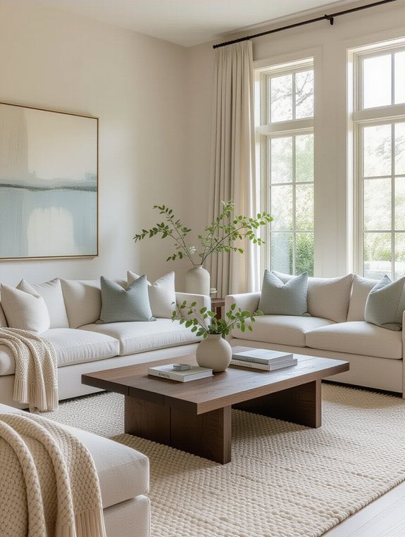 harmonious warm cool neutral blend