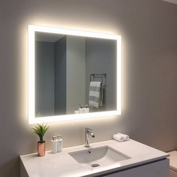 illuminated bathroom vanity mirrors