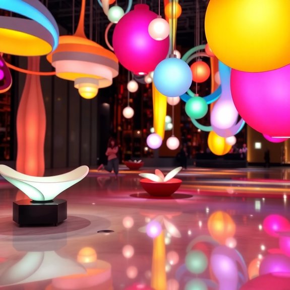 illuminated creative artworks