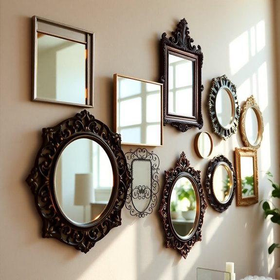 illuminated decorative accent mirrors