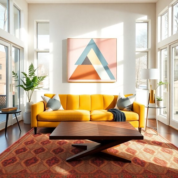 incorporate geometric designs effectively