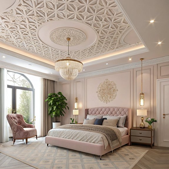 intricate decorative ceiling art