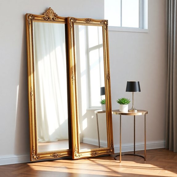large reflective wall decor