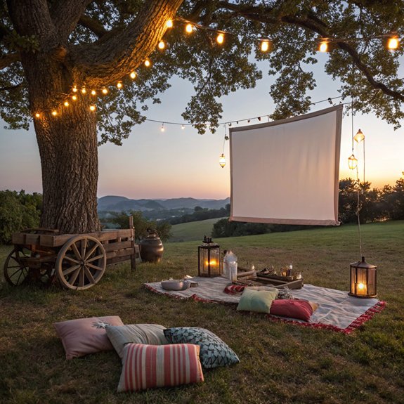 large screen movie experience