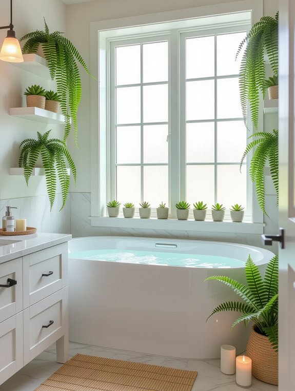 low maintenance bathroom plants