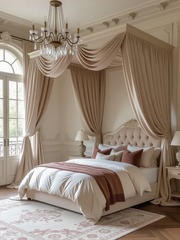 luxurious canopy bed design