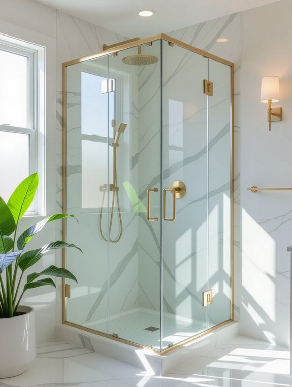 luxurious spa like showers