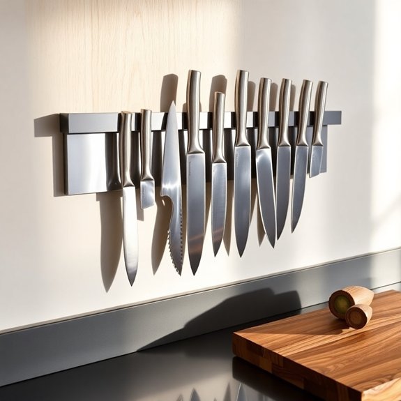 magnetic kitchen knife holder