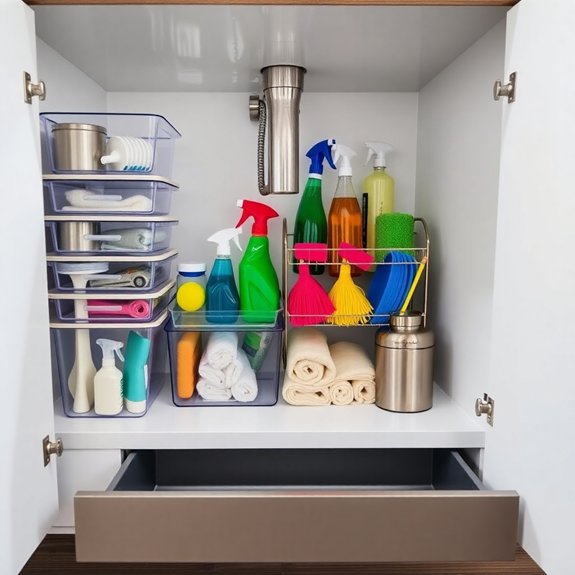 maximize under sink space