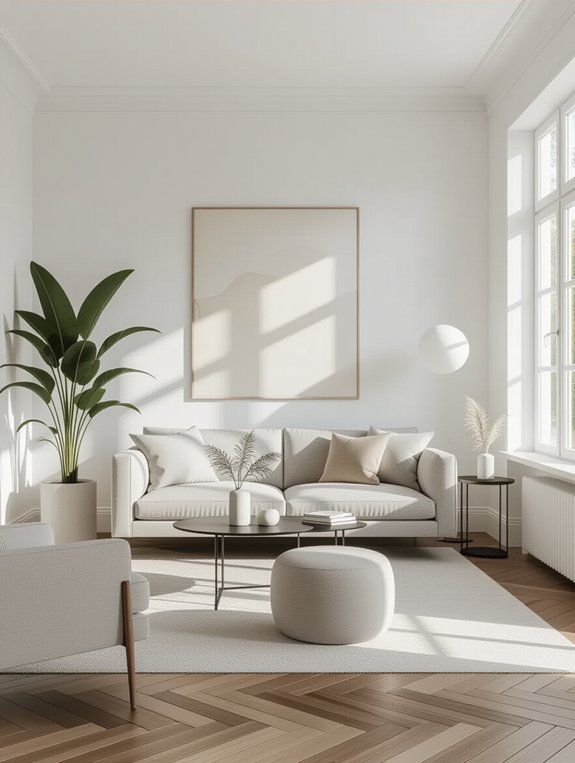 minimalist furniture with symmetry