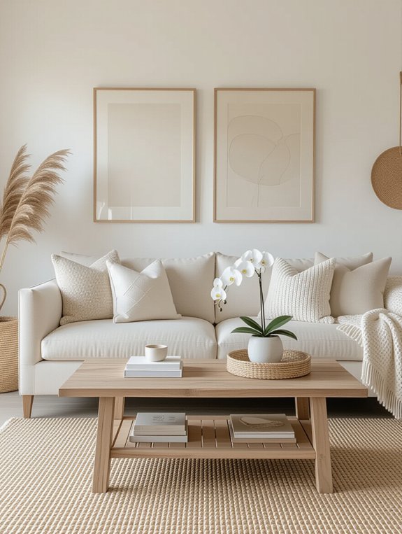 monochromatic living room design