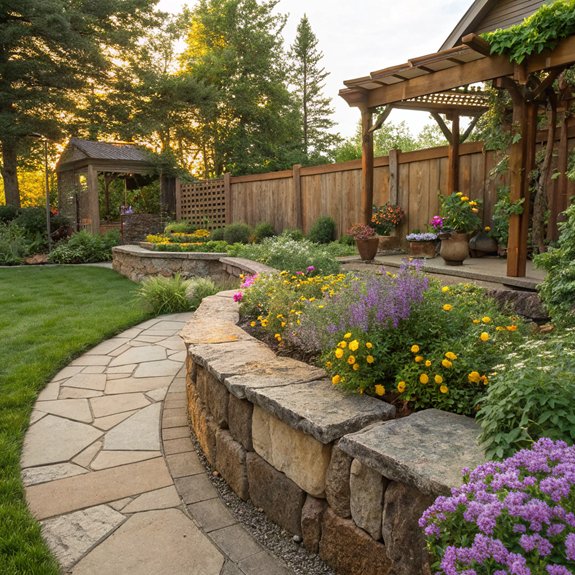 natural landscape edging design
