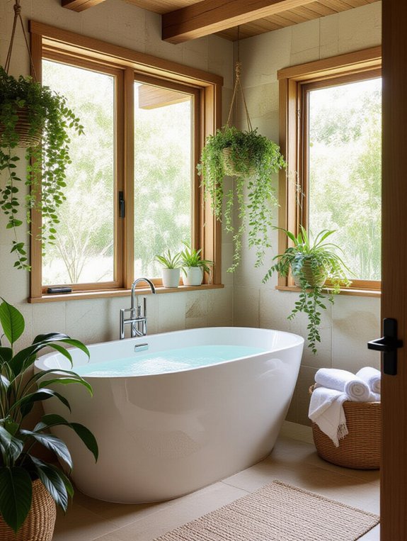 nature inspired bathroom retreat