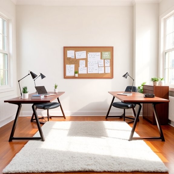 optimize dual desk workspace