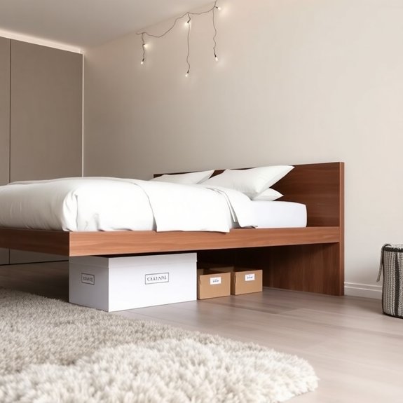 optimize space beneath bed