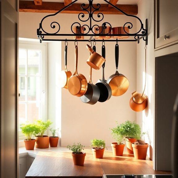 organize kitchen cookware efficiently