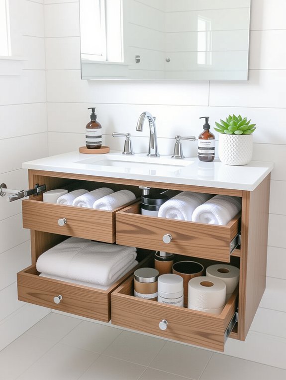 organized under sink storage solutions