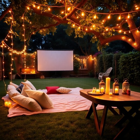 outdoor cinema under stars