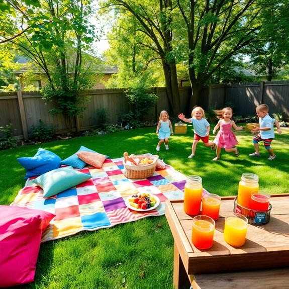 outdoor dining and relaxation