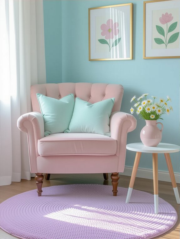 pastel colors create serenity