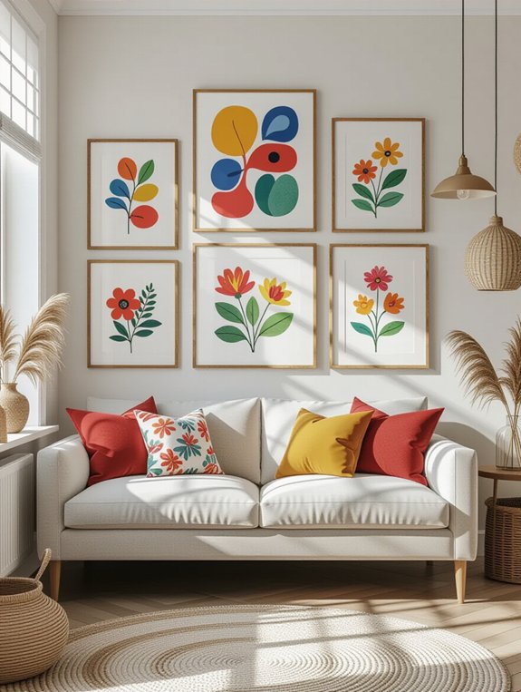 personalized artistic showcase wall