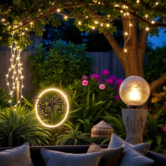 radiant outdoor art installations