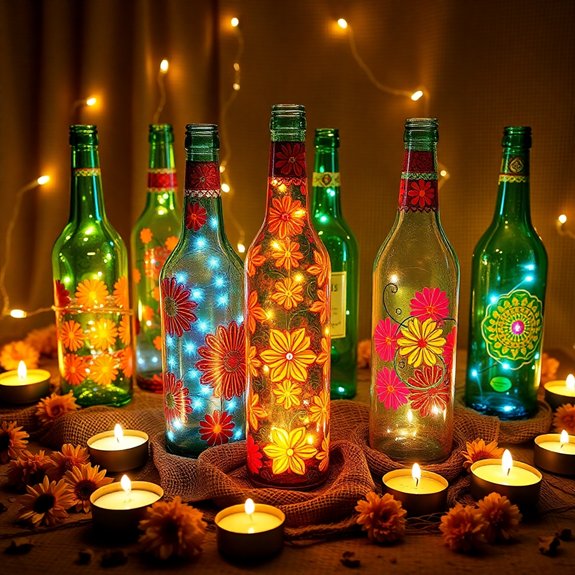 recycled glass bottle creations