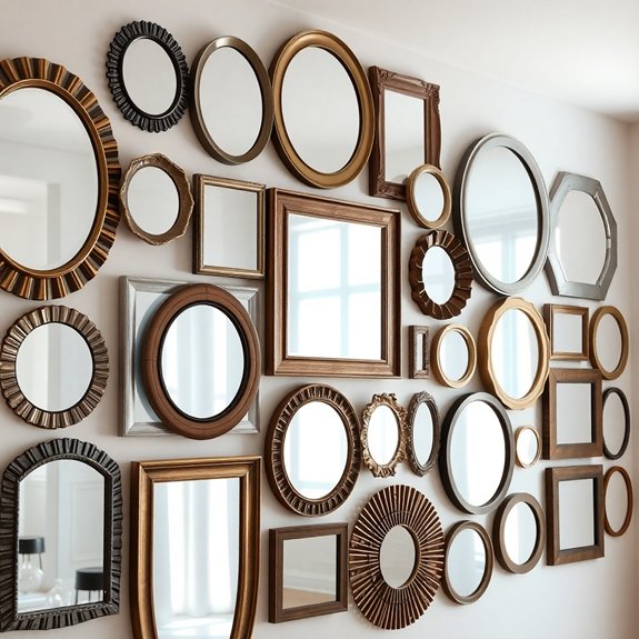 reflective art display space