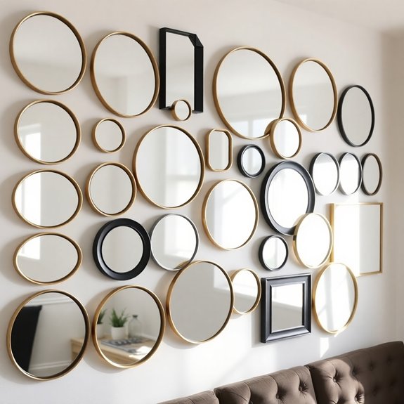 reflective art installations