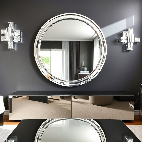 reflective decorative furniture pieces